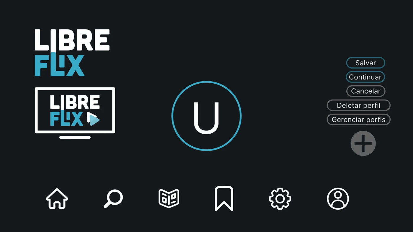 Fluxo de navegação e experiência do LibreFlix na TV